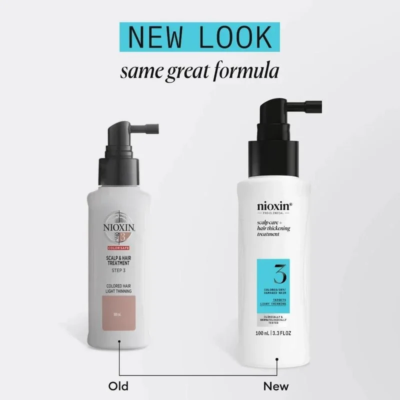 Nioxin System 3 Leave In Treatment capelli colorati con assottigliamento lieve 100ml