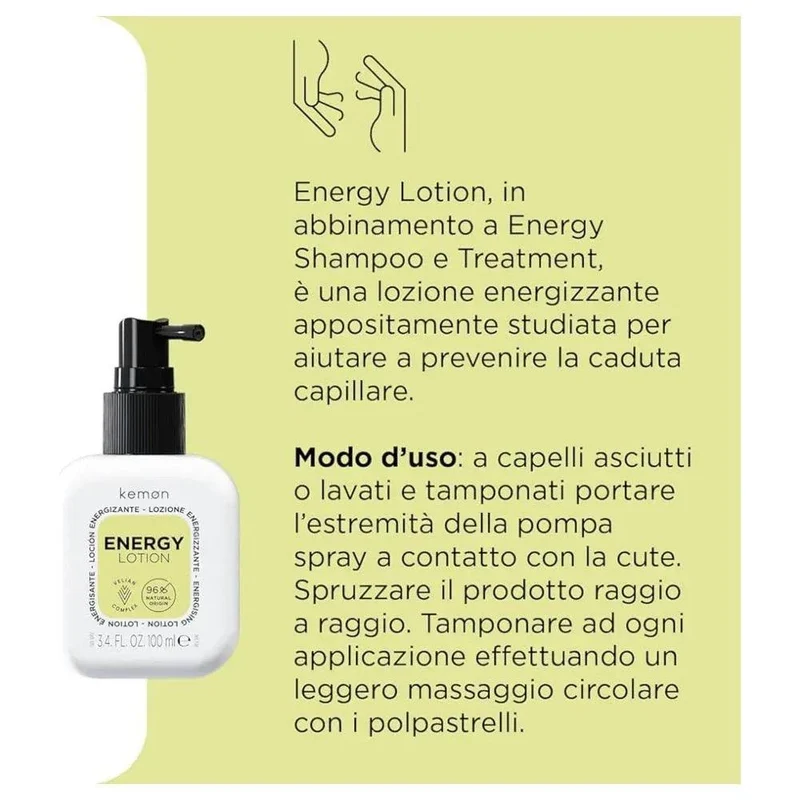 Kemon Energy Lotion energizzante anticaduta 100ml
