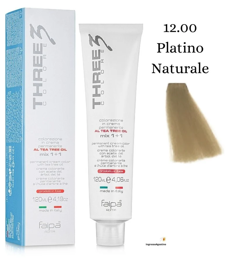 Three3 Colore Tintura 120ml 12.00 Platino Naturale