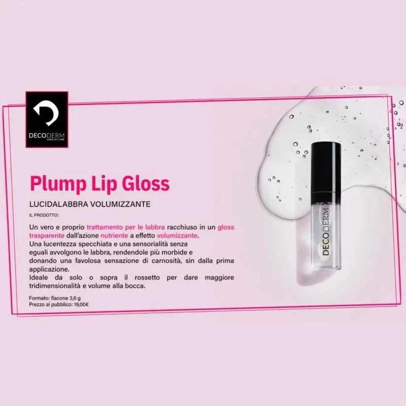 Decoderm Plump Lip Gloss lucidalabbra volumizzante 3,6gr