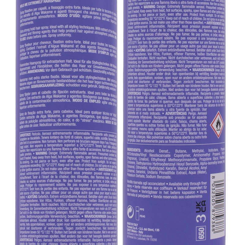 Framesi For-Me 607 Hold Me Estremely Hairspray 500ml - lacca tenuta extra forte