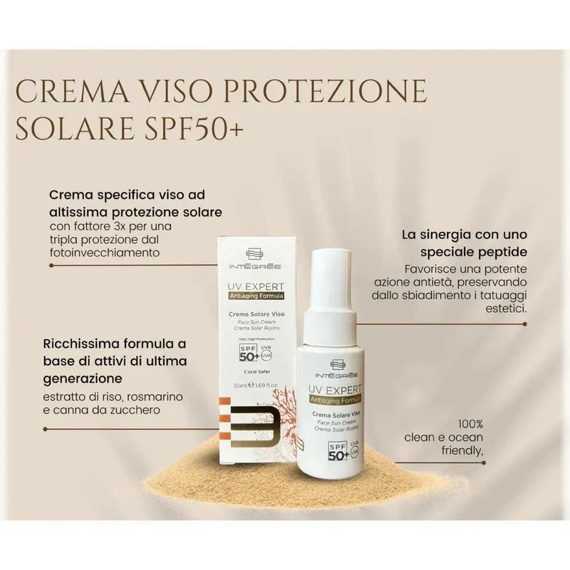 Integree Crema Solare Viso SPF50+ 50ml