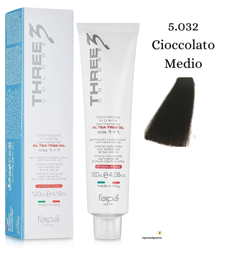 Three3 Colore Tintura 120ML 5.032 Cioccolato Medio FAIPA