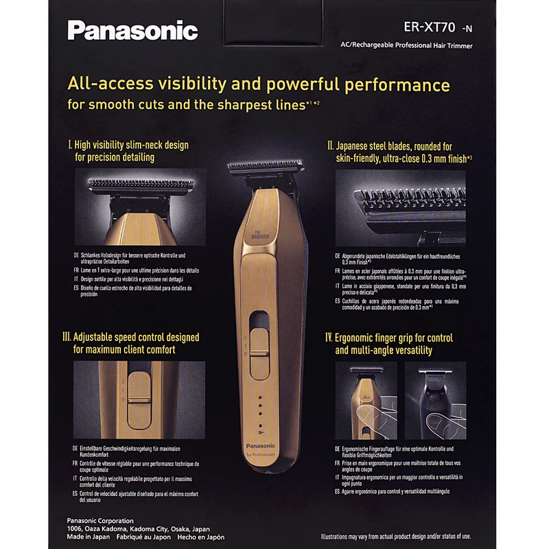 Panasonic ER-XT70- The Barikan Gold - tagliacapelli