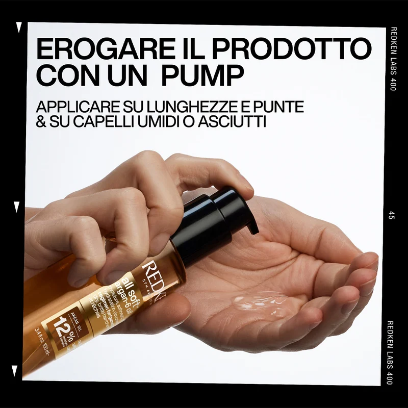 Redken All Soft Argan Oil 100ml - olio d'argan per capelli secchi