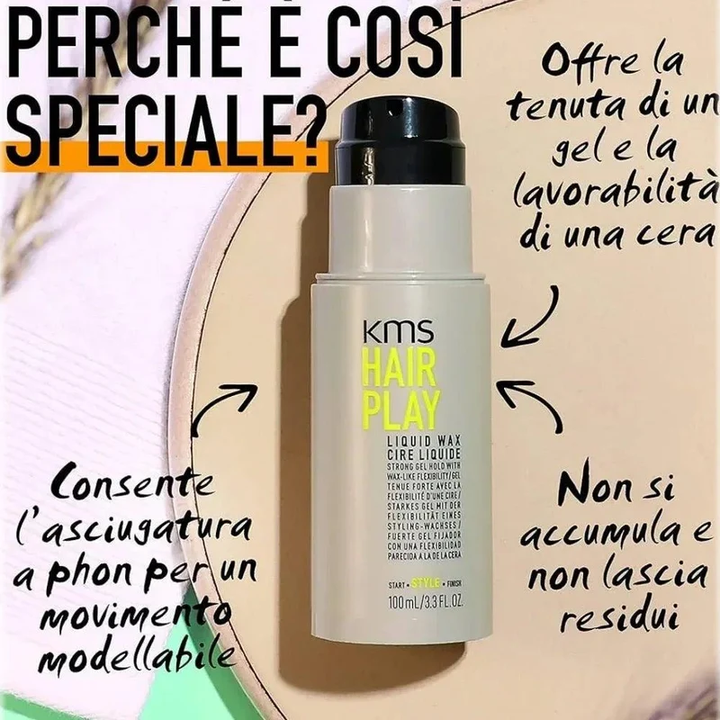 Kms Hair Play Liquid Wax cera liquida 100ml
