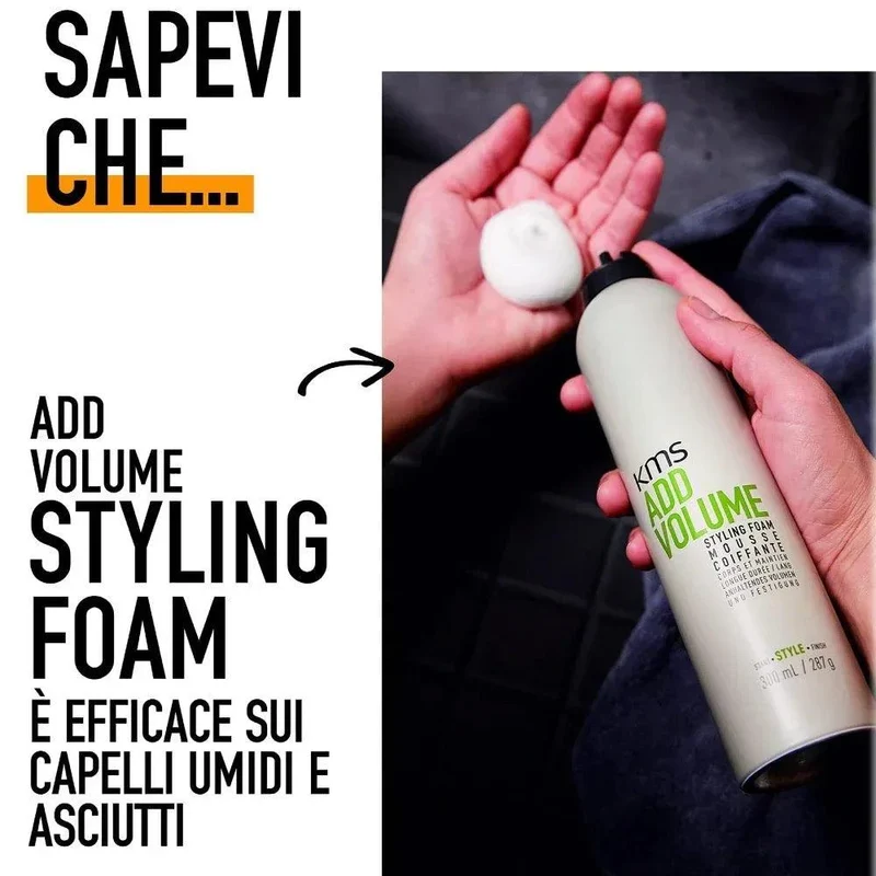 Kms Add Volume Styling Foam schiuma volumizzante 300ml