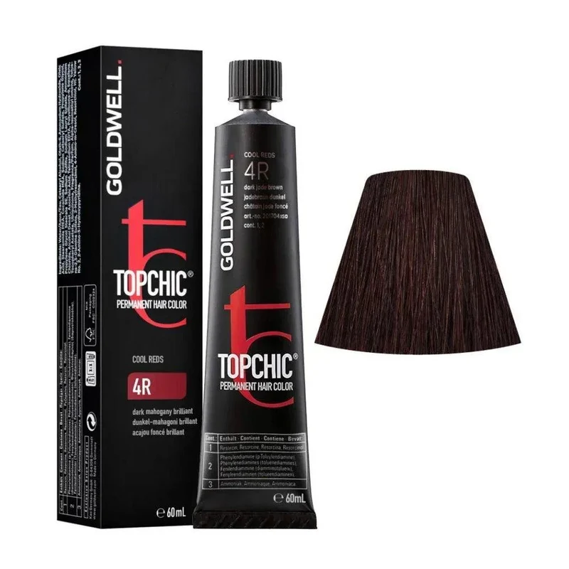 4R Mogano Scuro Brillante Goldwell Topchic Cool Reds 60ml