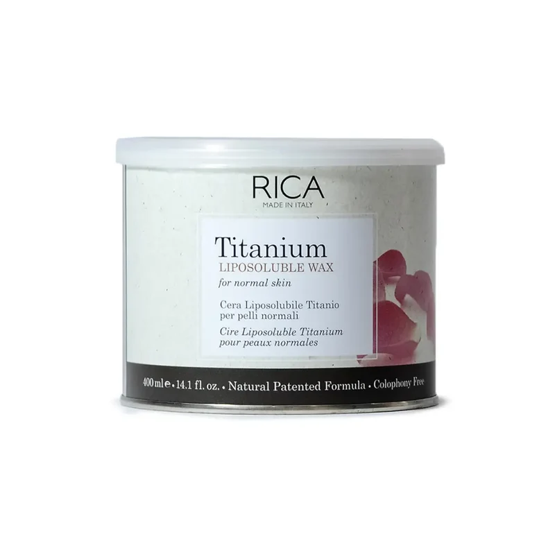 RICA CERA LIPOSOLUBILE TITANIO ROSA PELLI NORMALI 400 ML