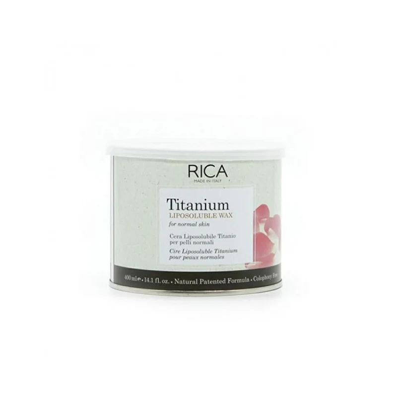 RICA CERA LIPOSOLUBILE TITANIO ROSA PELLI NORMALI 400 ML