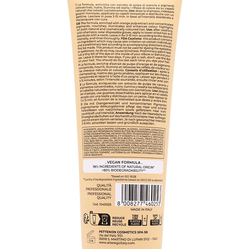 Alterego Passion Color Mask Fucsia Bubble 250ml - maschera colorante nutriente