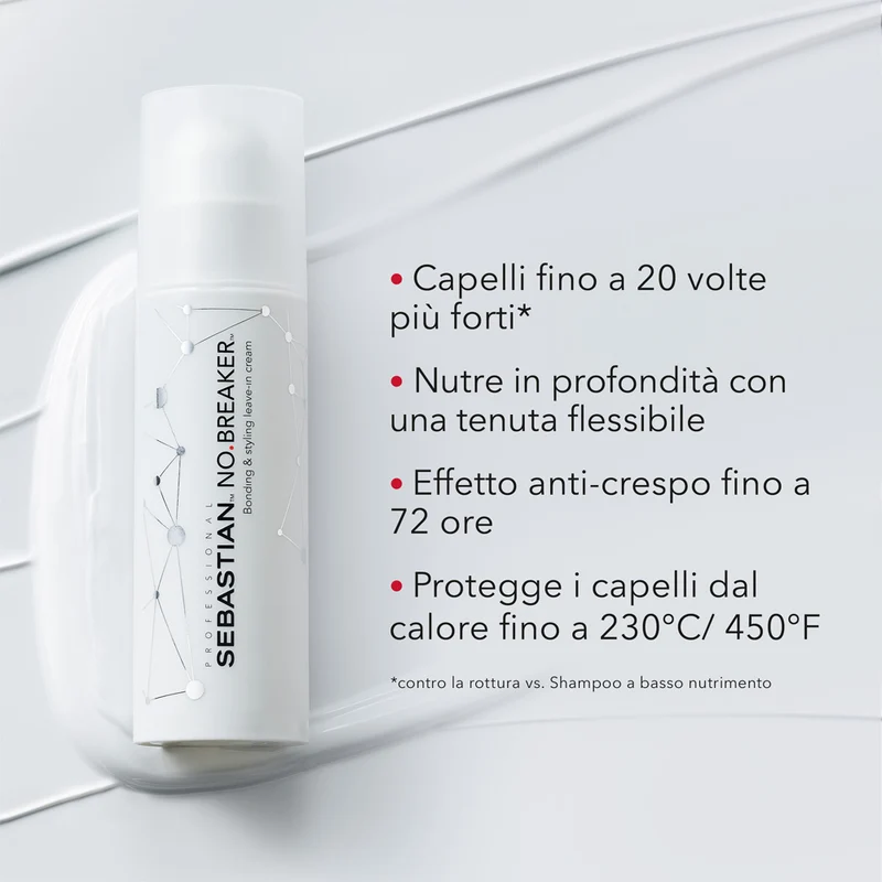 Sebastian No Breaker Bonding & Styling Leave-In Cream 145ml - crema leave-in ristrutturante