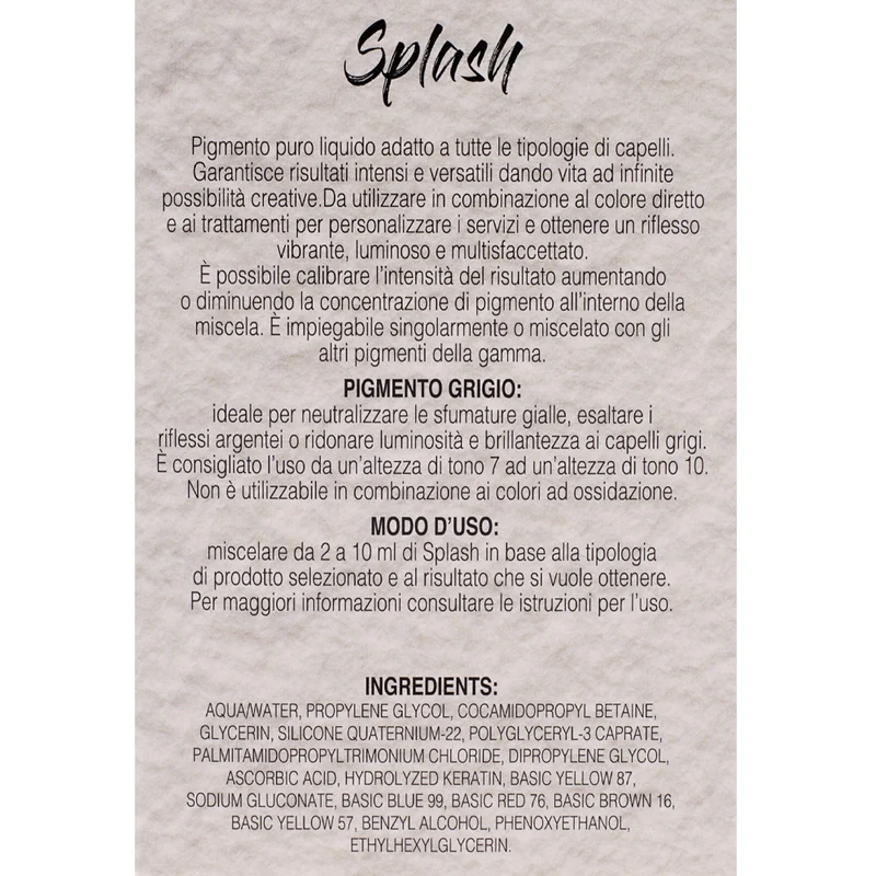 Creattiva Splash Pigmento Puro Grigio 2x90ml