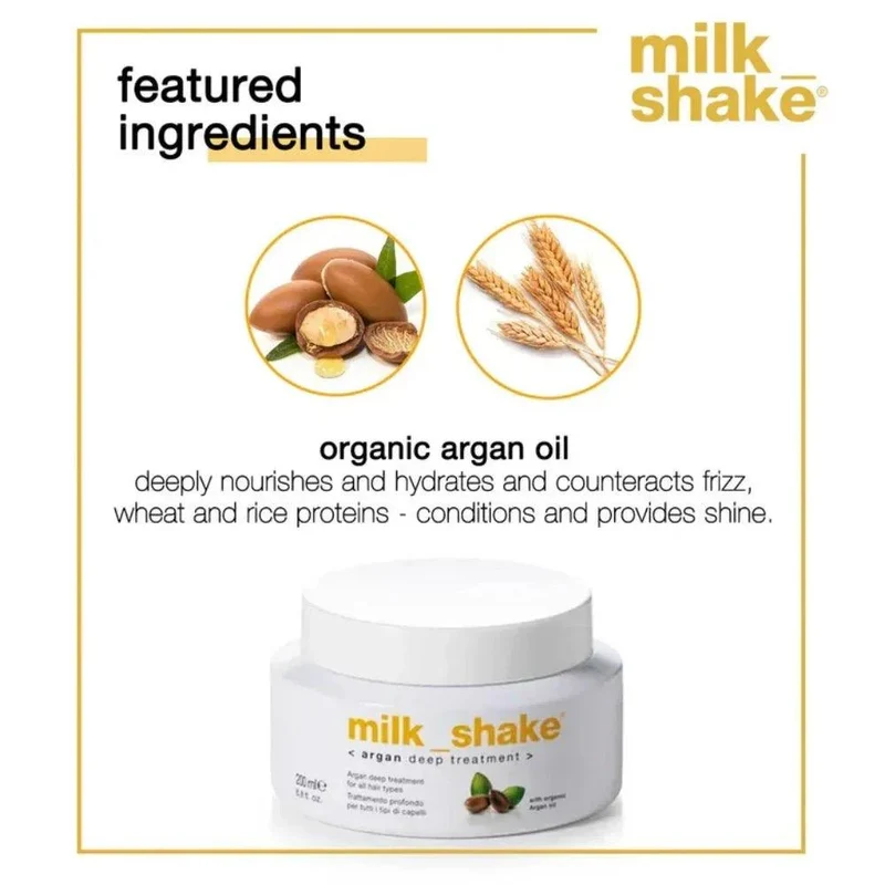 Milk Shake Argan Deep Treatment maschera idratante capelli 200ml