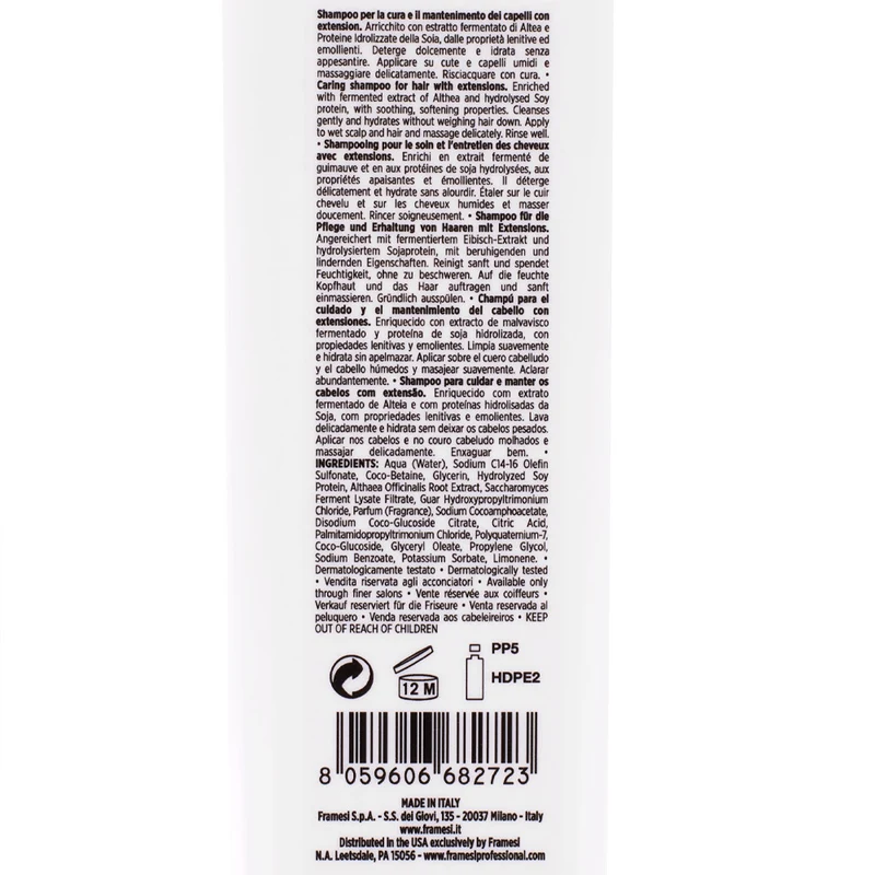 Framesi Morphosis Love Extension Shampoo 250ml - shampoo per capelli con extension