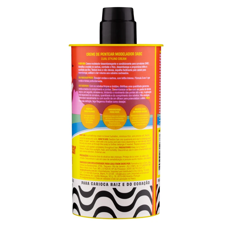 Lola From Rio Ela É Carioca Creme De pentear 3ABC 480gr - crema modellante per capelli ricci