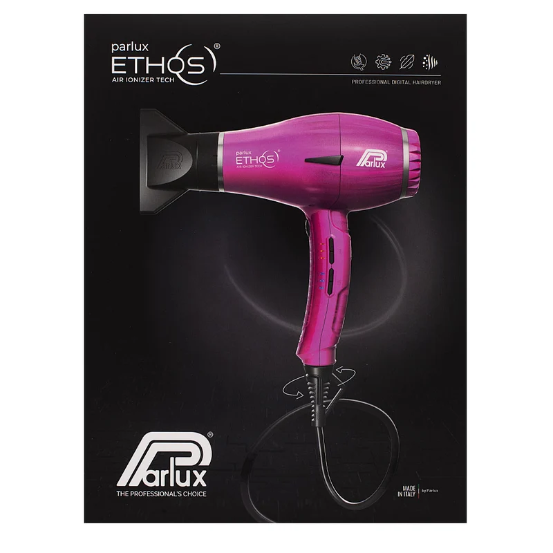 Parlux Ethos Air Ionizer Tech Pink - asciugacapelli