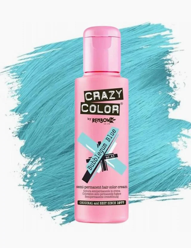 CRAZY COLOR 63 BUBBLEGUM BLUE 100ML