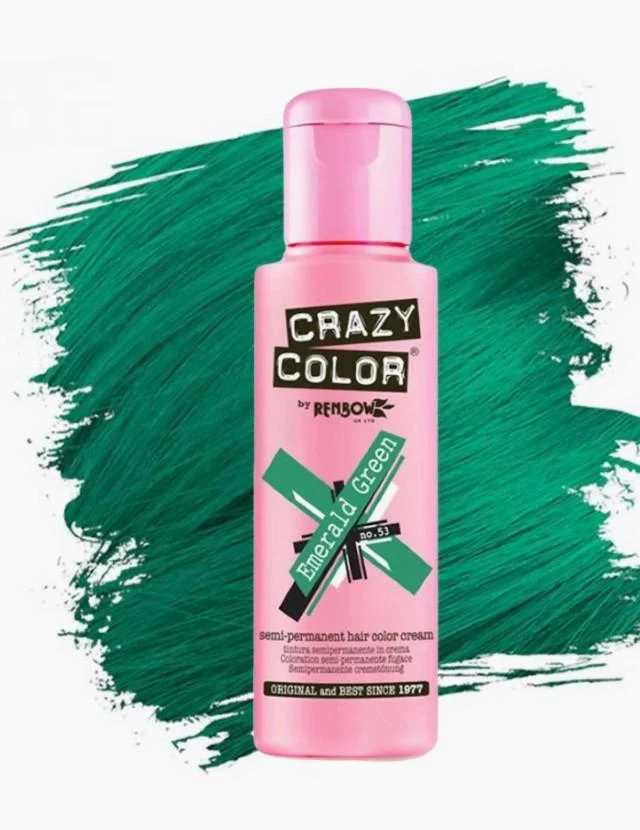 CRAZY COLOR 53 EMERALD GREEN 100ML