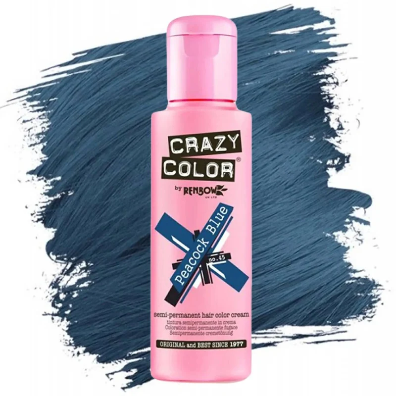 CRAZY COLOR 45 PEACOCK BLUE 100ML