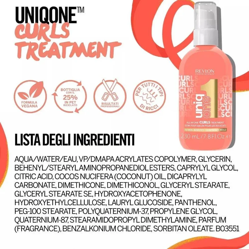 Revlon Professional Uniq One Curls Treatment capelli ricci 230ml