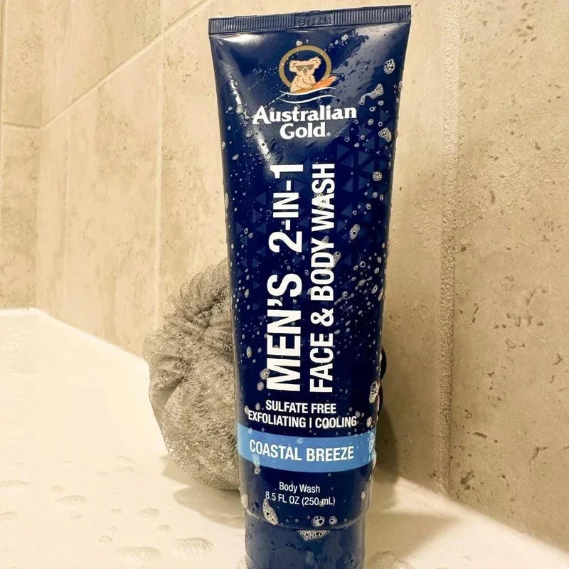 Men's 2 in 1 Face & Body Wash Australian Gold 250ml