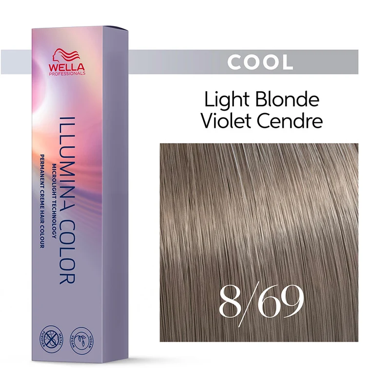 Wella Illumina Color 8/69 Biondo Chiaro Violetto Cendrè 60ml - colorazione permanente