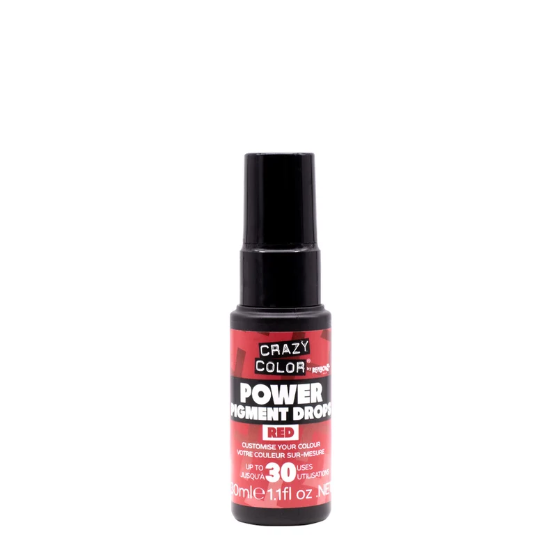 Crazy Color Global Power Pigment Drops Red 30ml - gocce di pigmento