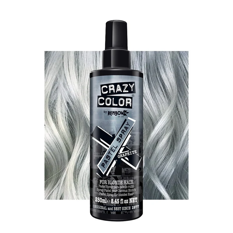 Crazy Color Pastel Spray Graphite 250ml - colore temporaneo spray