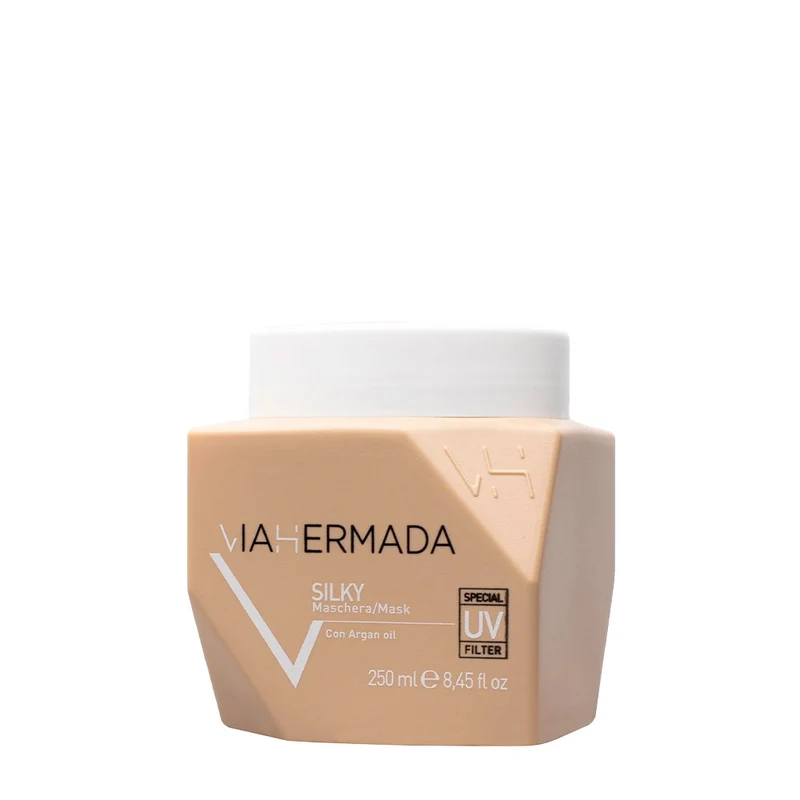 VIAHERMADA Silky Shampoo 250ml Mask 250ml Silky Oil 50ml + Cerchietto Bombato in Regalo