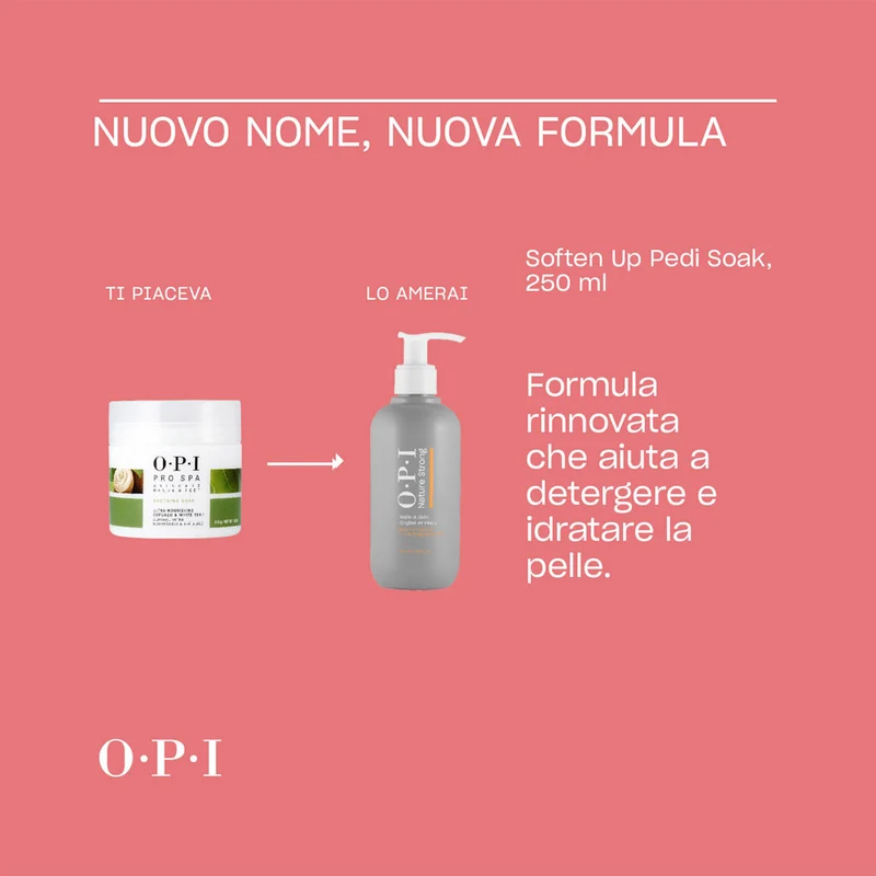 OPI Nature Strong Skincare Soften Up Pedi Soak 250ml - detergente idratante piedi