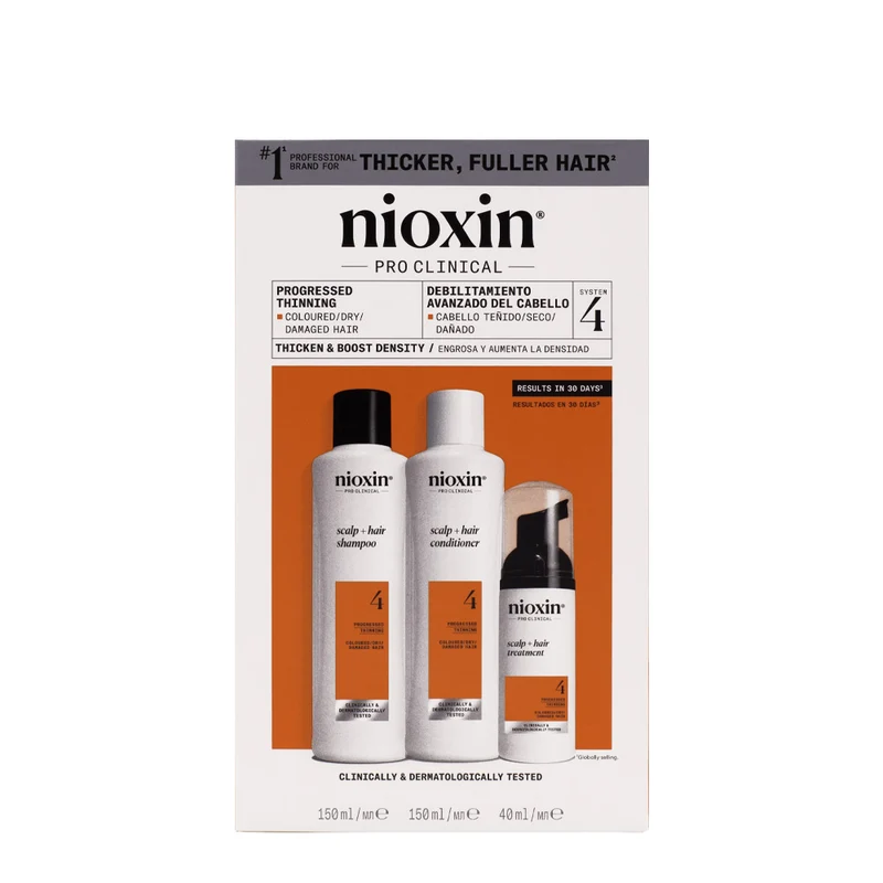 Nioxin Sistema 4 Scalp + Hair Kit Trifasico 150ml - kit anti assottigliamento avanzato