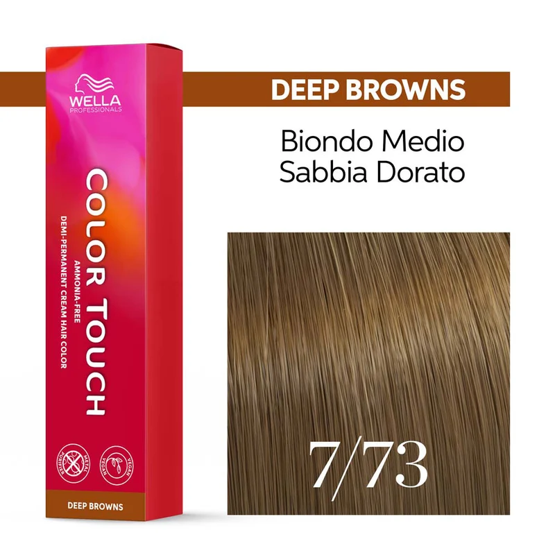 Wella Color Touch Deep Browns 7/73 Tabacco Medio 60ml - colore semipermanente senza ammoniaca