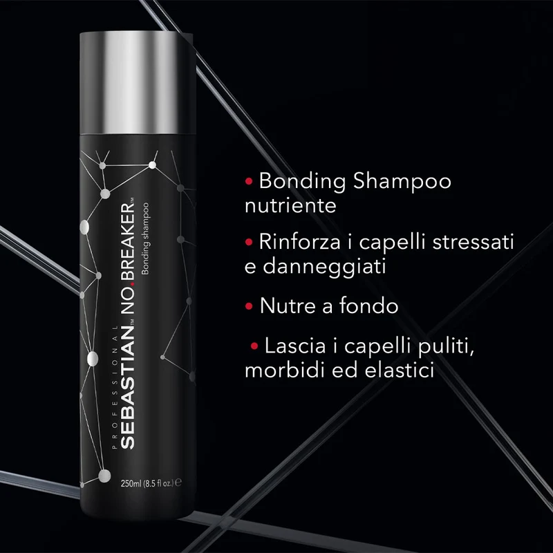 Sebastian No Breaker Bonding Shampoo 250ml - shampoo capelli danneggiati