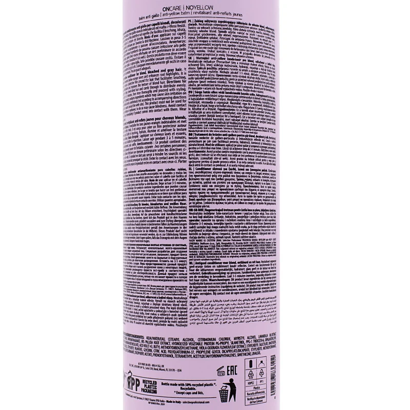 Selective Professional On Care No Yellow Balm 1000ml - balsamo anti giallo