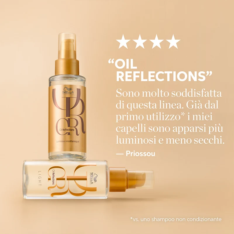 Wella Oil Reflection Emulsion 50ml - schiuma protettiva anti-crespo