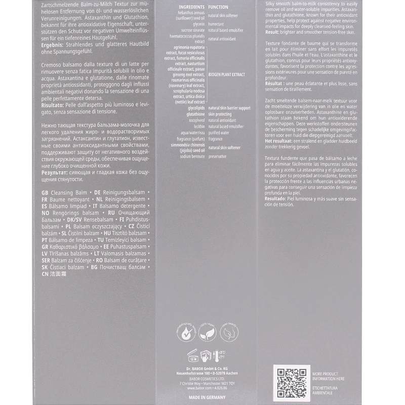 Babor Doctor Babor Resurface Refining Cleansing Oil Balm 150ml - balsamo detergente viso