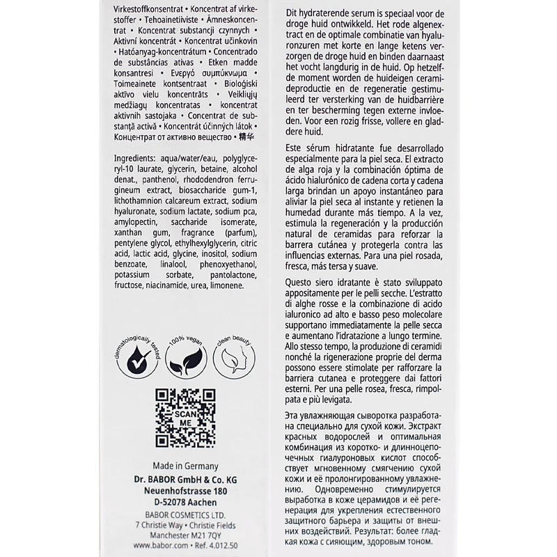 Babor Skinovage Moisturizing Serum 30ml - siero viso idratante