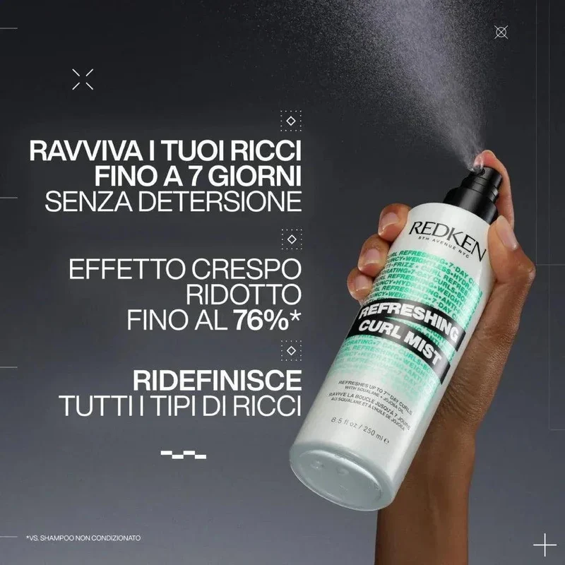 Redken Curl Refreshing Trio Shampoo Conditioner e Spray