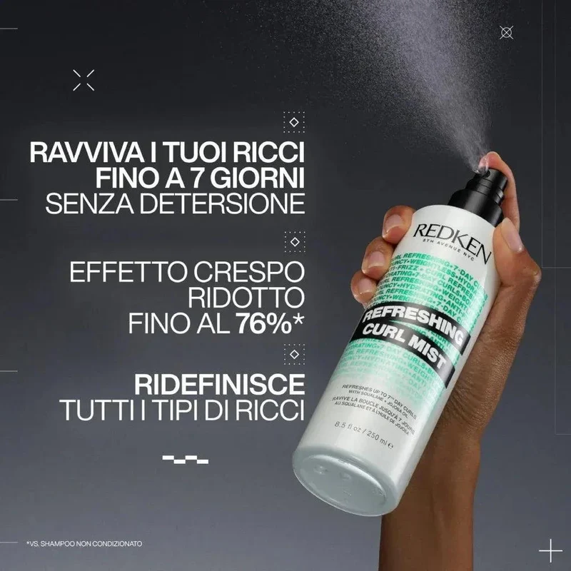 Redken Refreshing Curl Mist spray ravvivatore capelli ricci 250ml