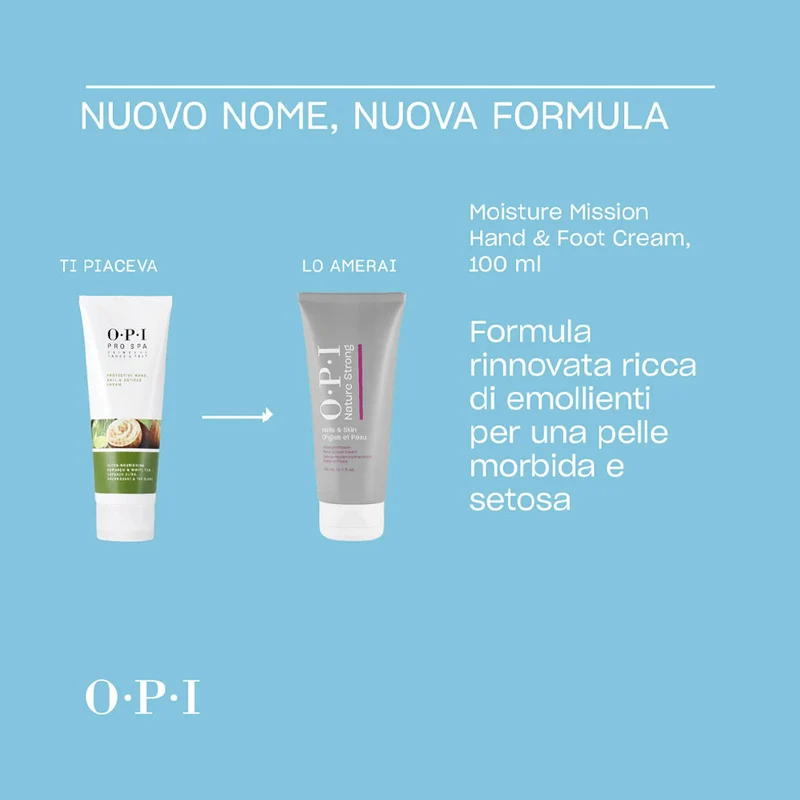 OPI Nature Strong Skincare Moisture Hand & Foot Cream 100ml - crema idratante mani e piedi