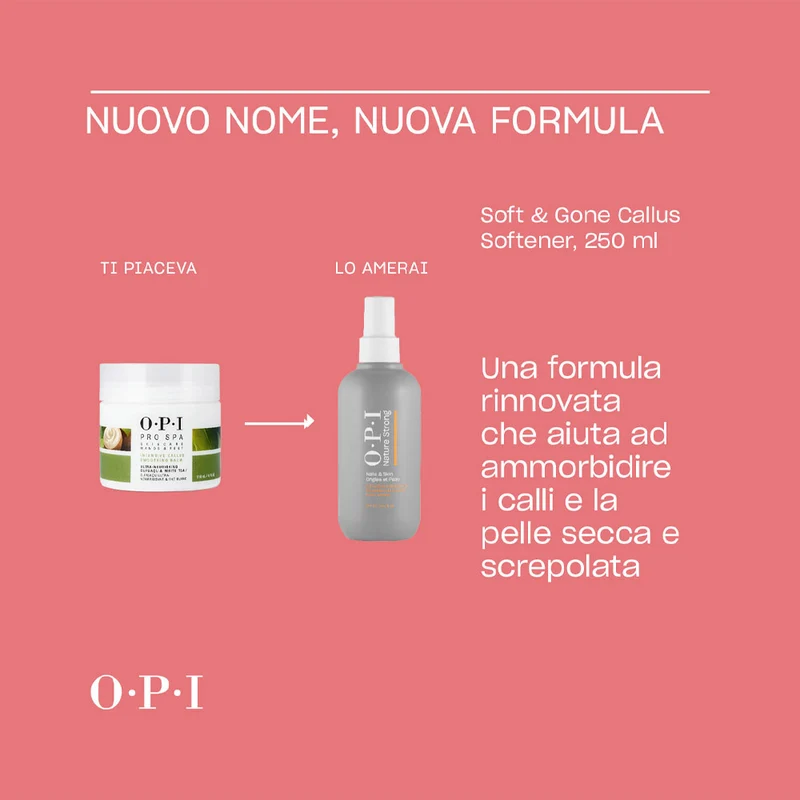 OPI Nature Strong Skincare Soft & Gone Callus Softener 250ml - spray ammorbidente per calli