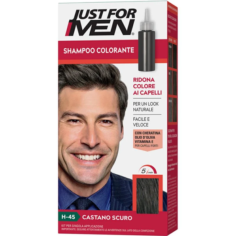 JUST FOR MEN SHAMPOO COL. CASTANO SCURO