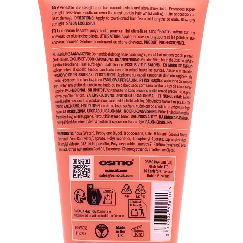 Osmo Straight Fluid Smoothing Creme 150ml - crema lisciante