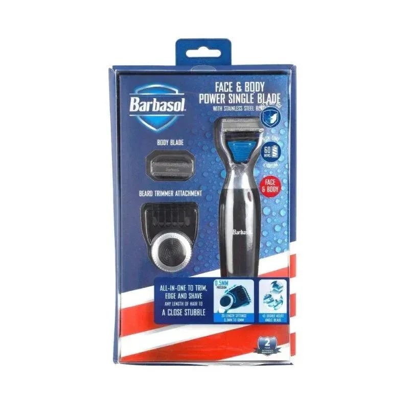 Barbasol Face & Body Power Single Blade rasoio elettrico ricaricabile