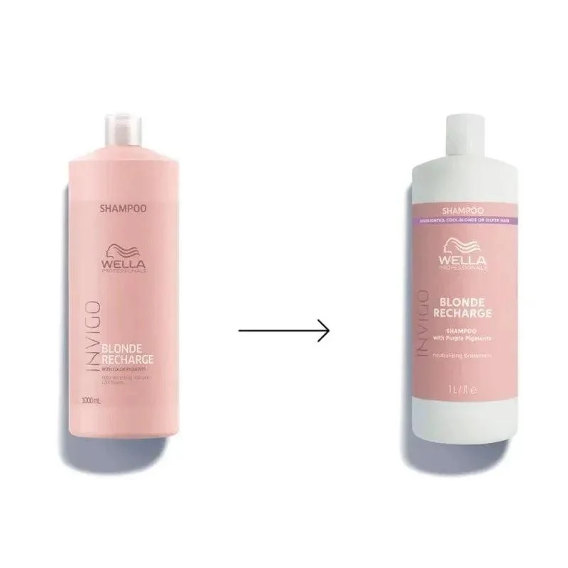 Wella Professionals Invigo Blonde Recharge Cool Blonde Shampoo capelli biondi o grigi