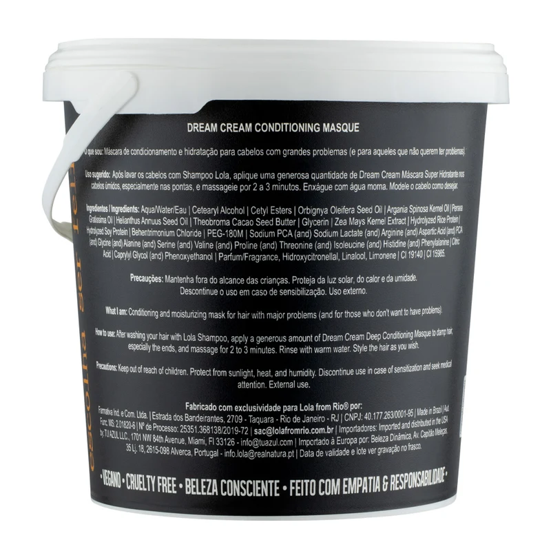 Lola From Rio Dream Cream 3000gr - maschera super idratante capelli indisciplinati