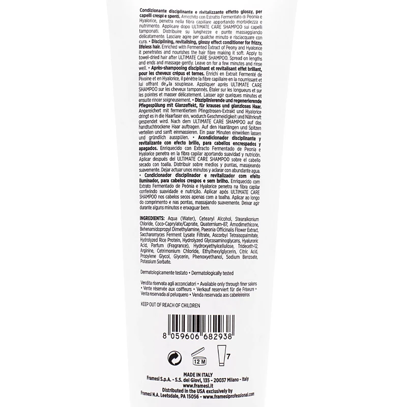 Framesi Morphosis Ultimate Care Conditioner 250ml - balsamo anticrespo