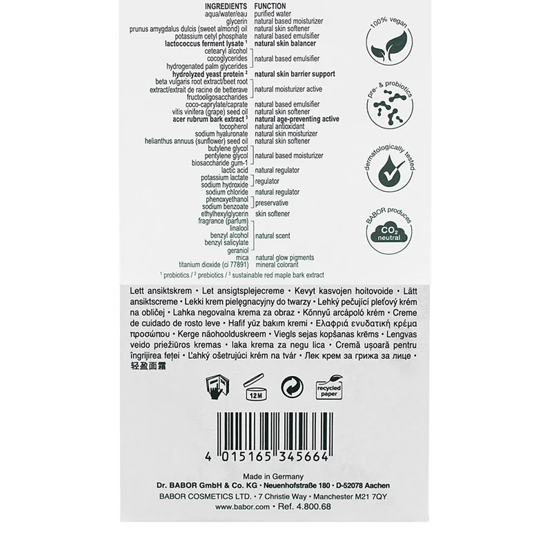 Babor Doctor Babor Doc Cleanformance Moisture Glow Gel-Cream 50ml - crema viso idratante