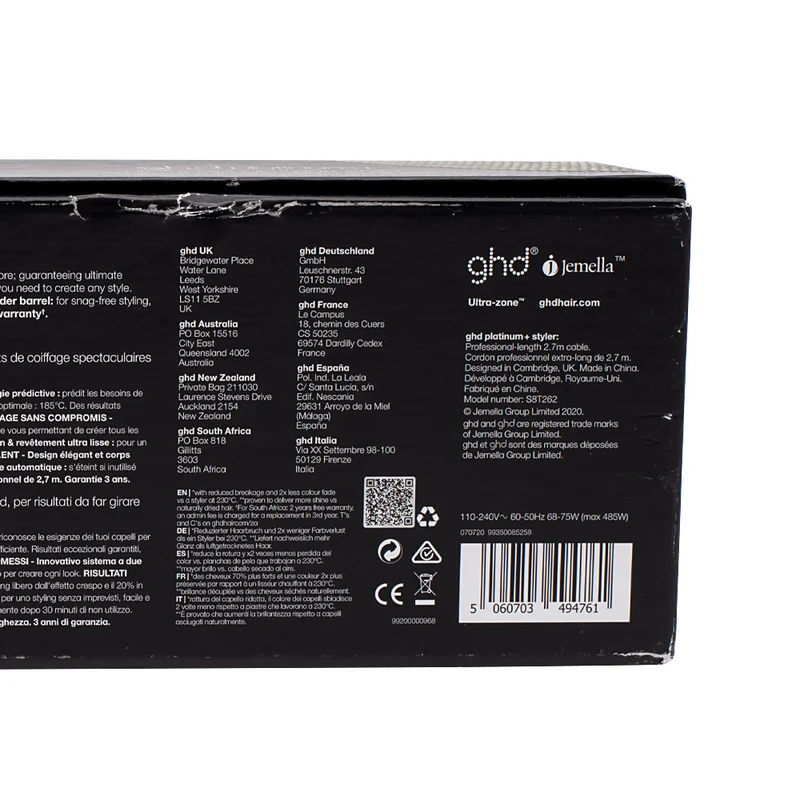 Hair Gallery Resi Come Nuovi Ghd Platinum+ Black- imballaggio danneggiato